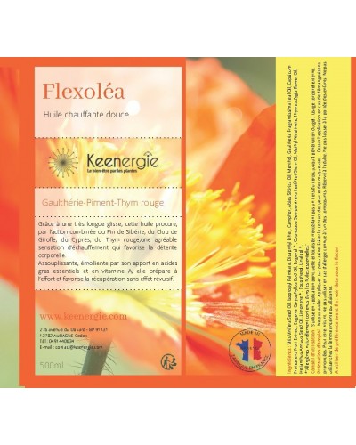 Huile sèche chauffante de massage kiné favorise la préparation musculaire, échauffement,
