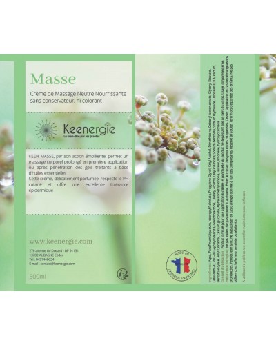 Masse crème de massage kiné kinésithérapeute longue glisse massage long hydratante, relaxante